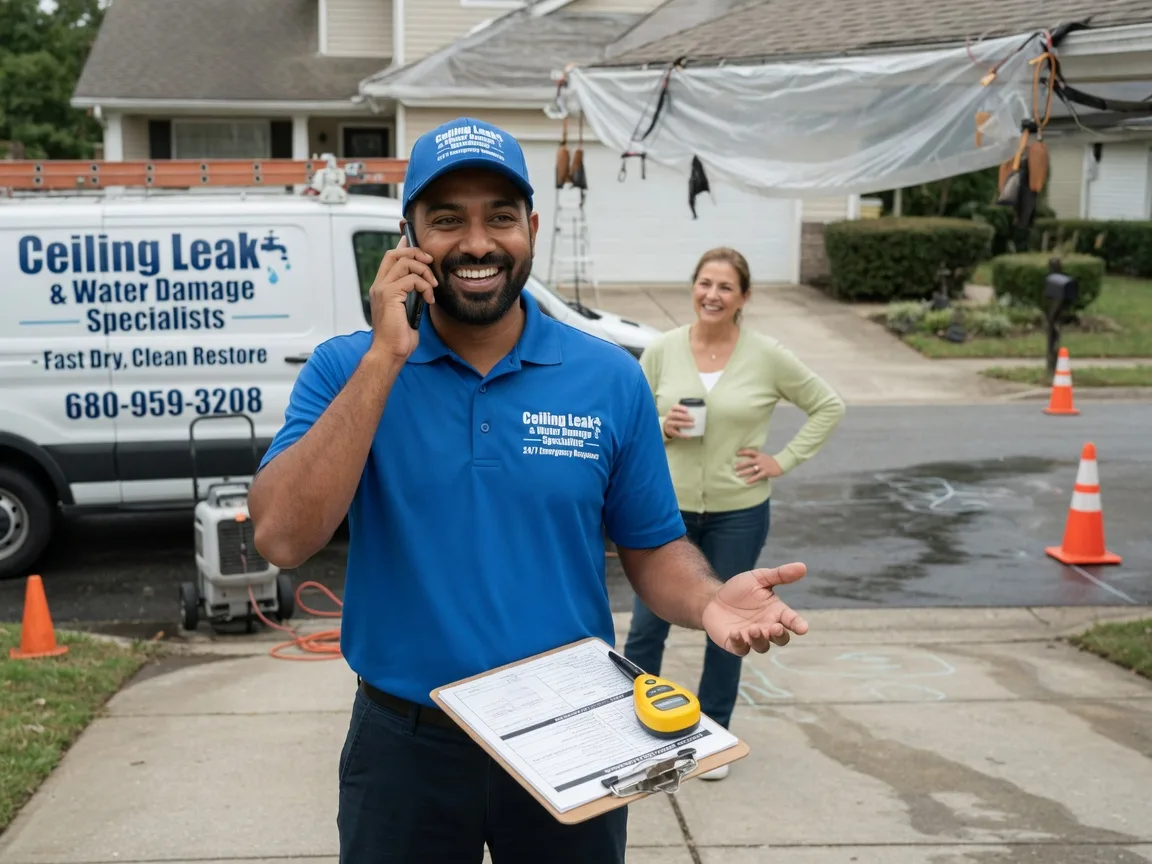 Ceiling Leak Cleanup Burlington, WY FAQs